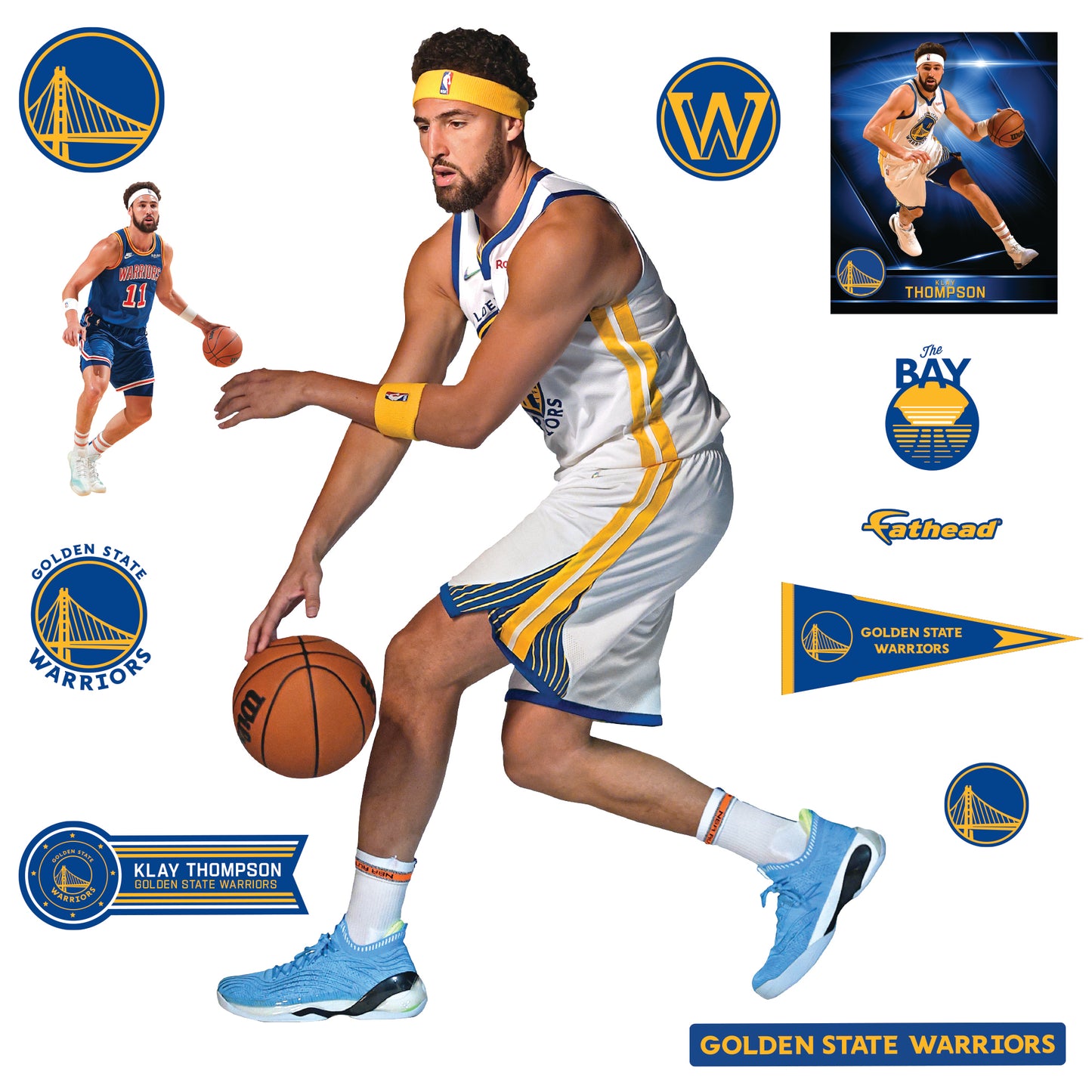 Golden State Warriors: Klay Thompson 2022 Mini Cardstock Cutout - Offi –  Fathead