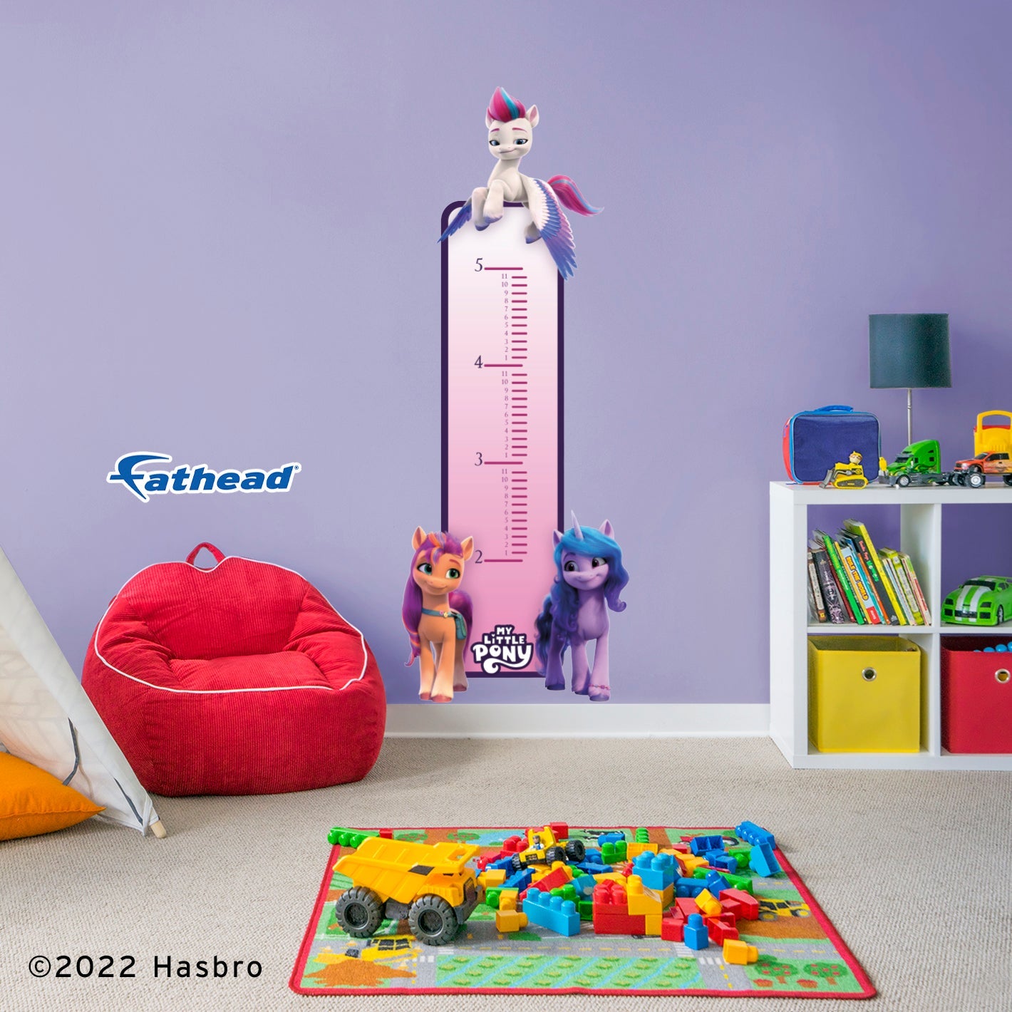 My Little Pony Three Ponies Growth Chart Official Hasbro Reusabl