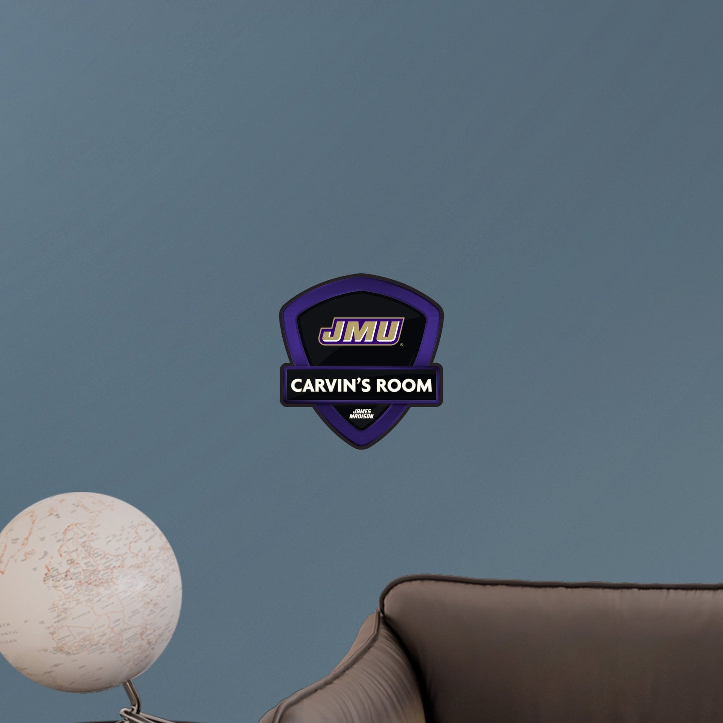 James Madison Dukes:   Badge Personalized Name        - Officially Licensed NCAA Removable     Adhesive Decal
