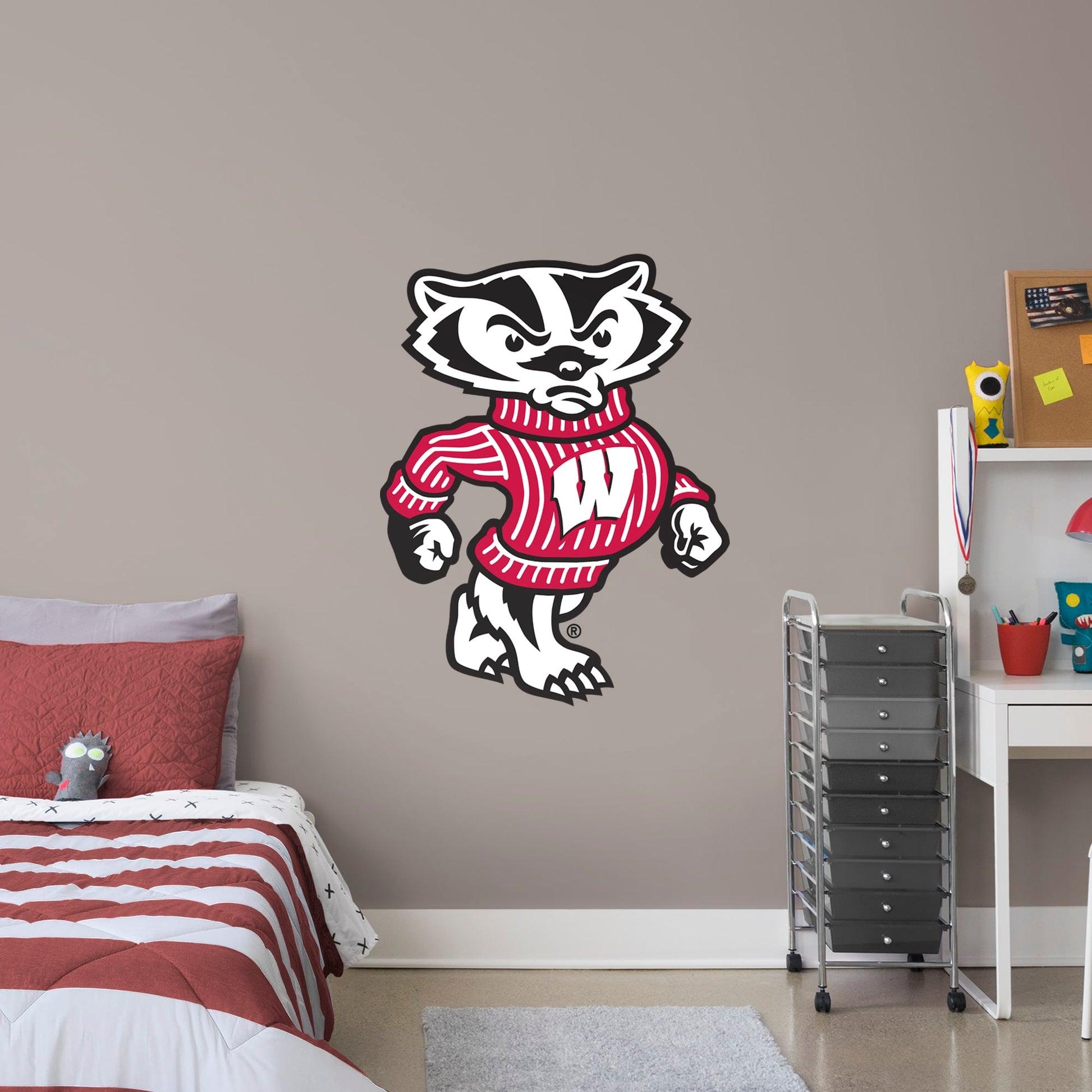 Life-Size Mascot + 2 Decals (48"W x 65"H)