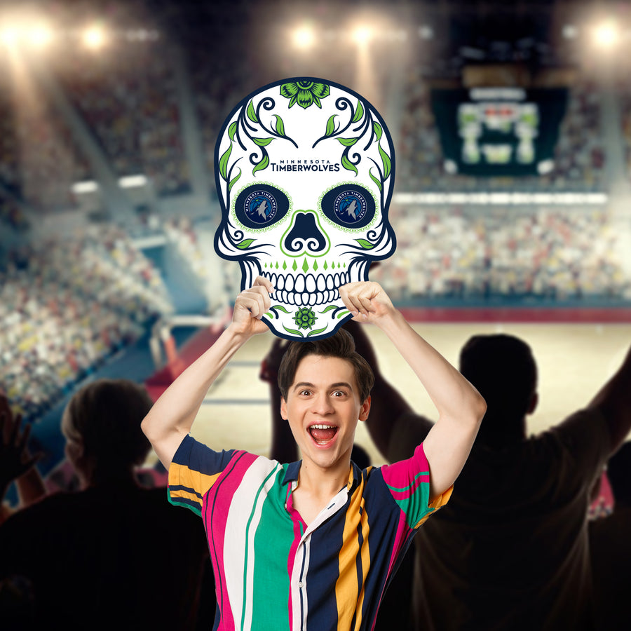 Skull - Big Head - Official NBA - Minnesota Timberwolves - Foam Core Cutout