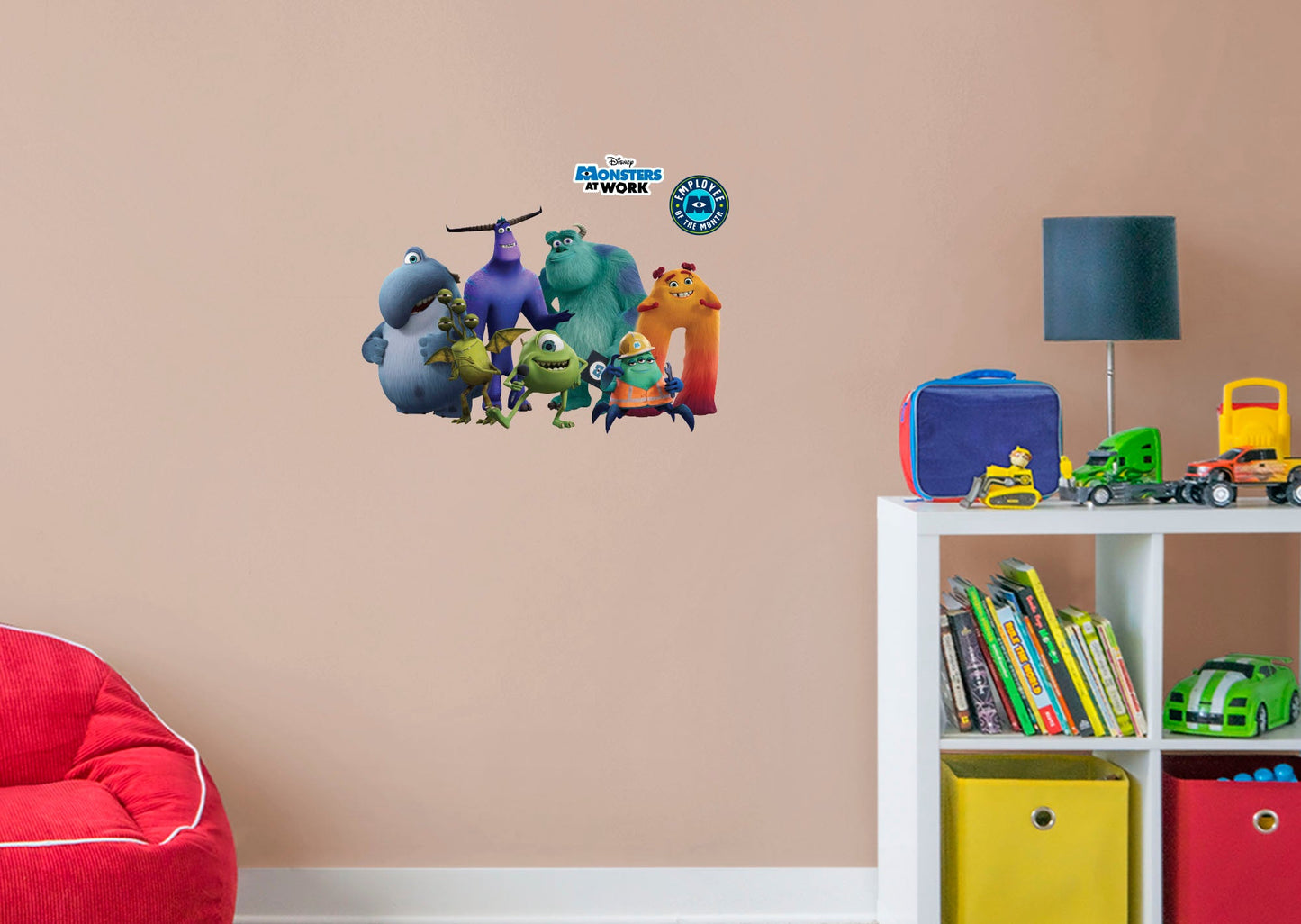 Monsters at Work:  Group RealBig        - Officially Licensed Disney Removable Wall   Adhesive Decal