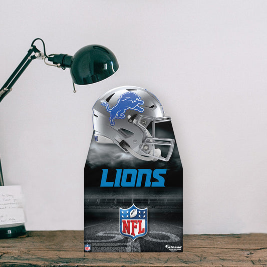 Detroit Lions:   Helmet  Mini   Cardstock Cutout  - Officially Licensed NFL    Stand Out