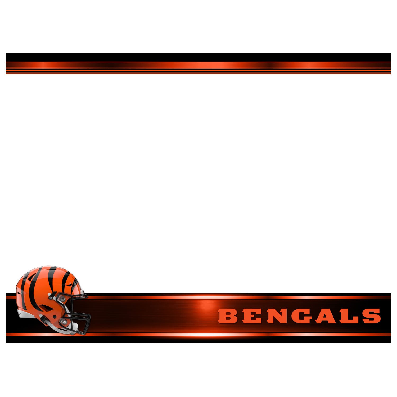 Cincinnati Bengals Helmet Vinyl Fathead Wall Graphic - 11x9 Poster Sticker