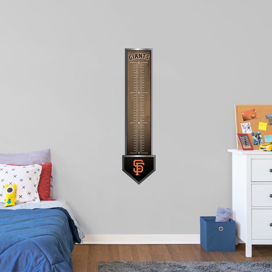 San Francisco Giants - Growth Chart - Official MLB - Reusable Vinyl Wall Decal