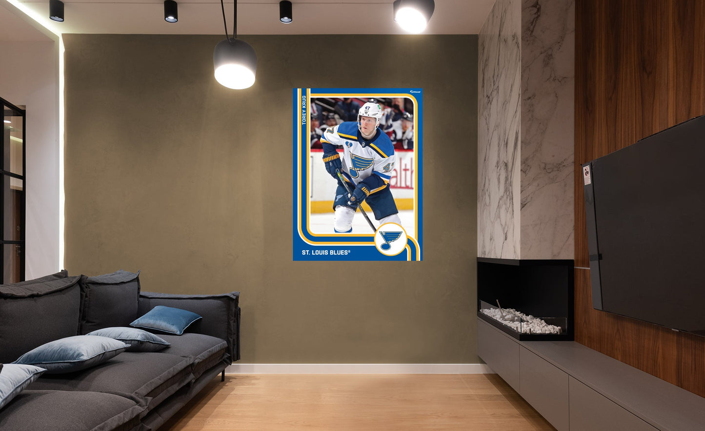 St. Louis Blues: Torey Krug Poster - Officially Licensed NHL Removable Adhesive Decal