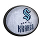 Seattle Kraken: Ice Rink - Oval Slimline Lighted Wall Sign - The Fan-Brand