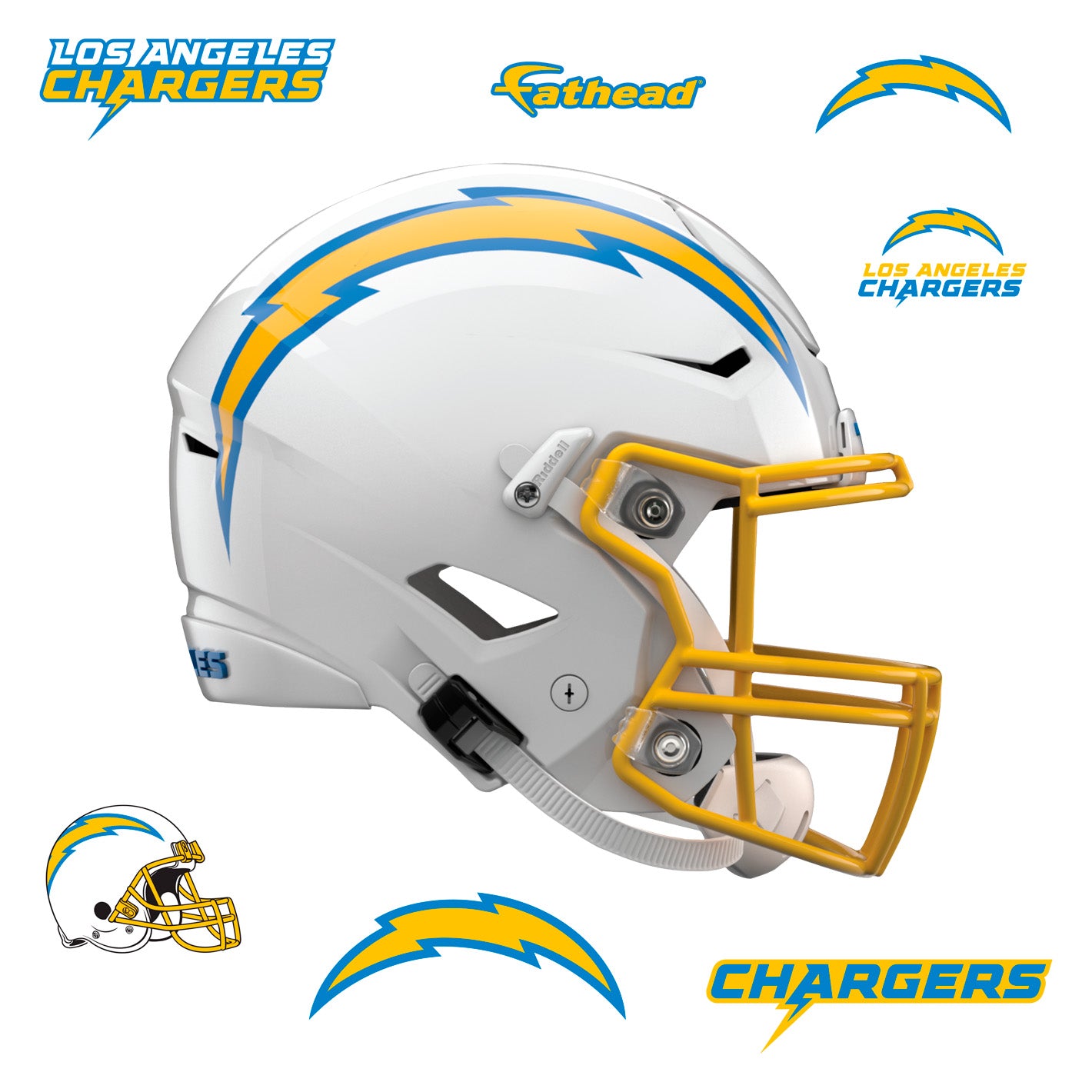 Los Angeles Chargers: Helmet - Officially Licensed NFL Removable Adhesive  Decal