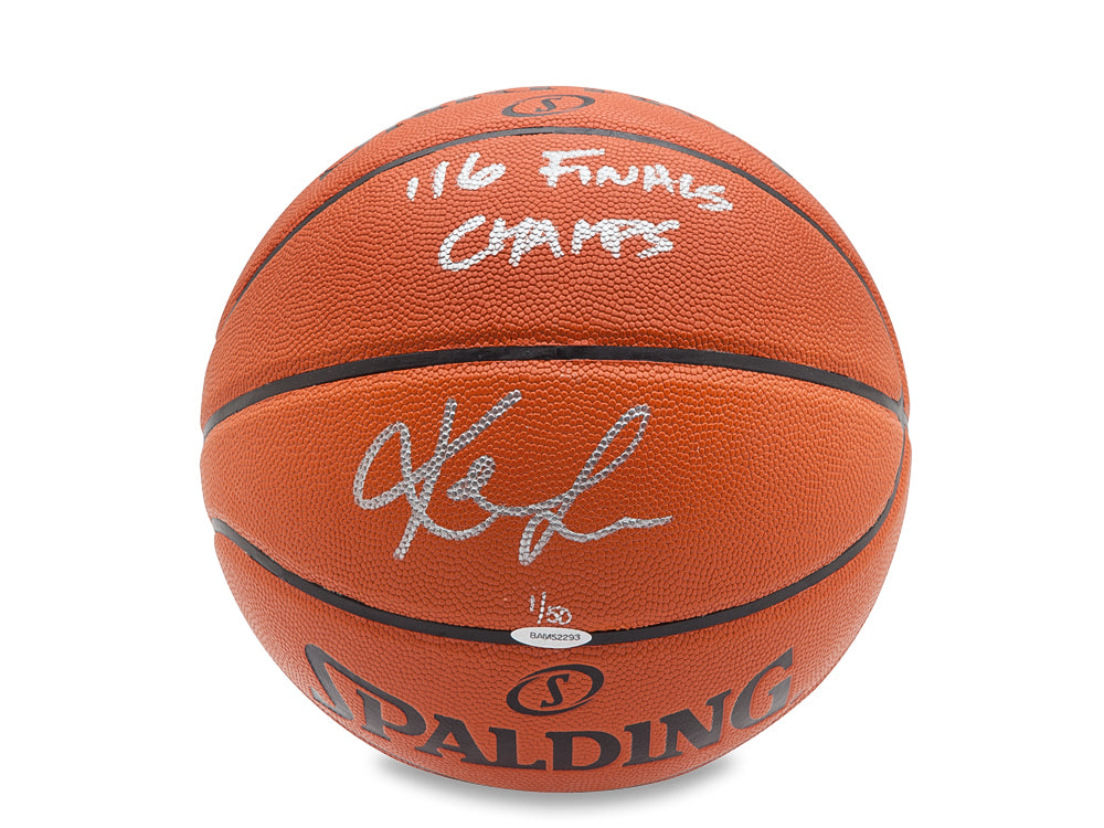 Kevin Love Signed And Inscribed '16 Finals Champs' Spalding Basketball