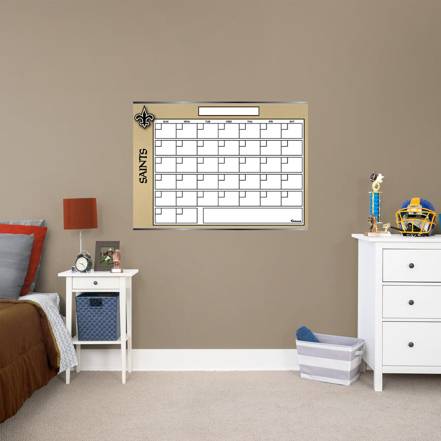 New Orleans Saints - Dry Erase Calendar - Official NFL - Reusable Vinyl Wall Decal