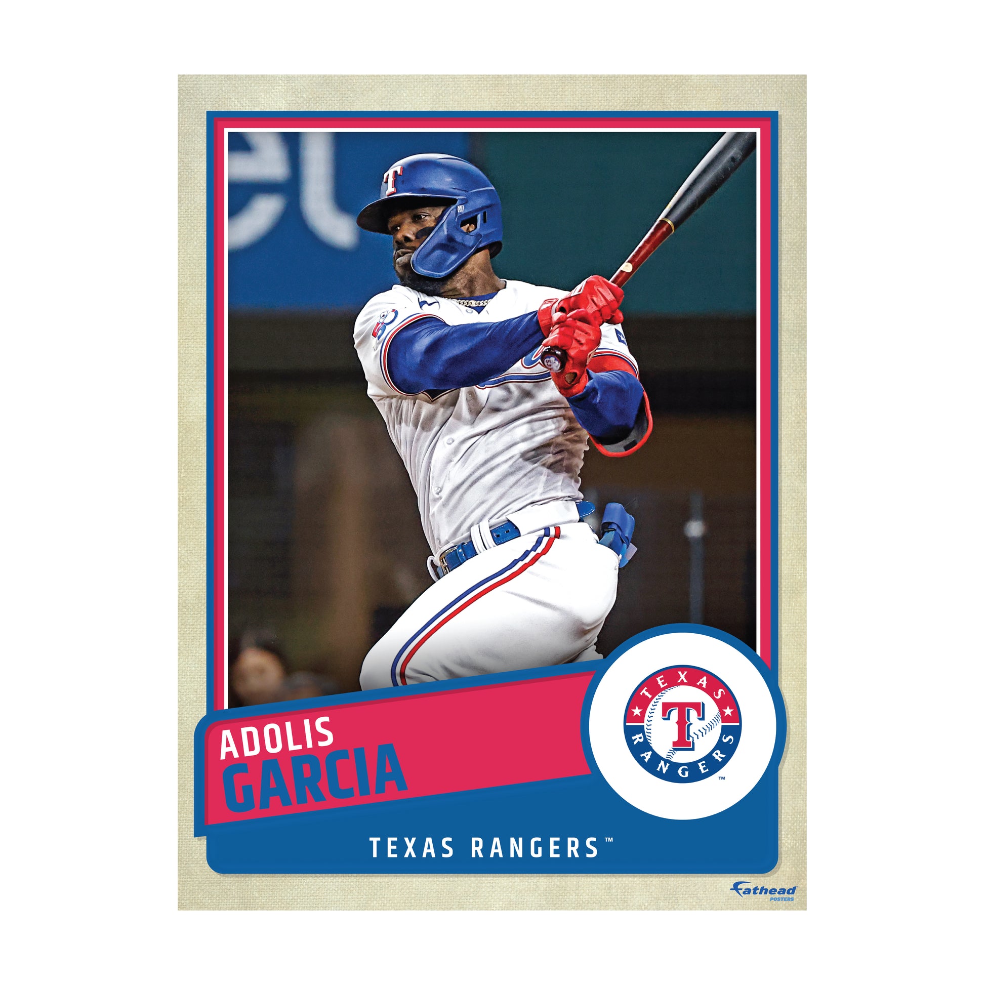 Texas Rangers: Adolís Garcia 2022 Poster - Officially Licensed MLB Rem –  Fathead