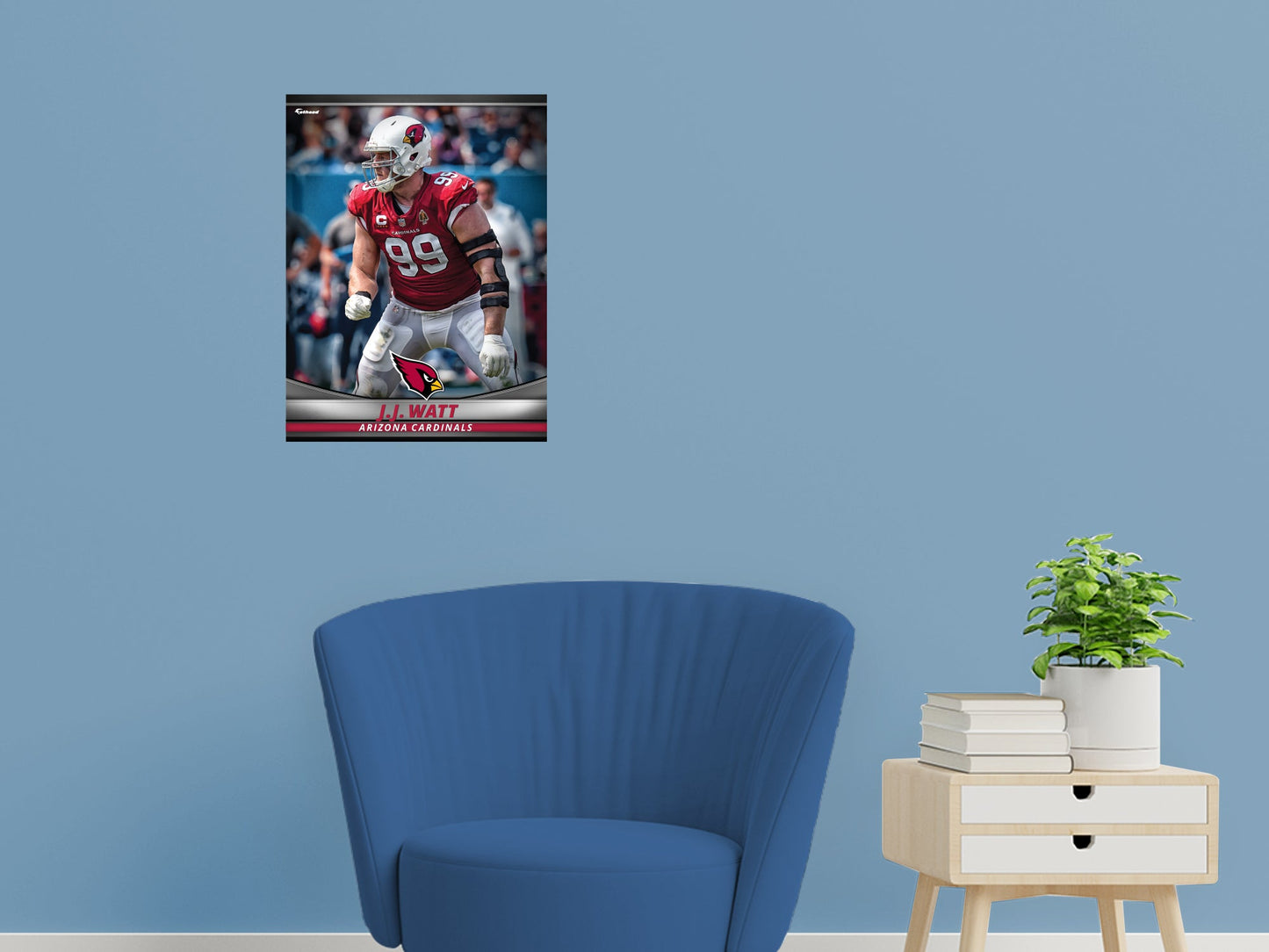 Arizona Cardinals: J.J. Watt GameStar - Officially Licensed NFL Removable Adhesive Decal