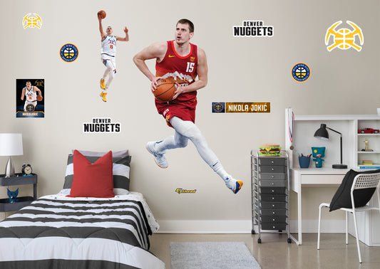 Denver Nuggets: Nikola Jokić 2021        - Officially Licensed NBA Removable Wall   Adhesive Decal