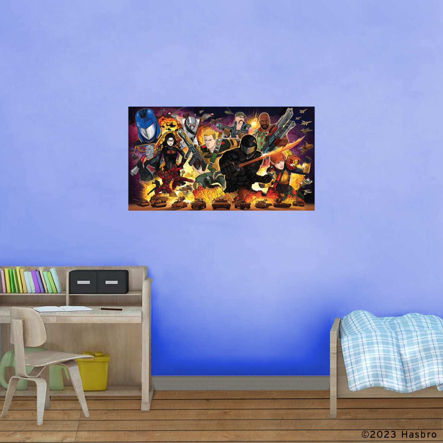 G.I. Joe:  Universe Poster Horizontal Poster        - Officially Licensed Hasbro Removable     Adhesive Decal