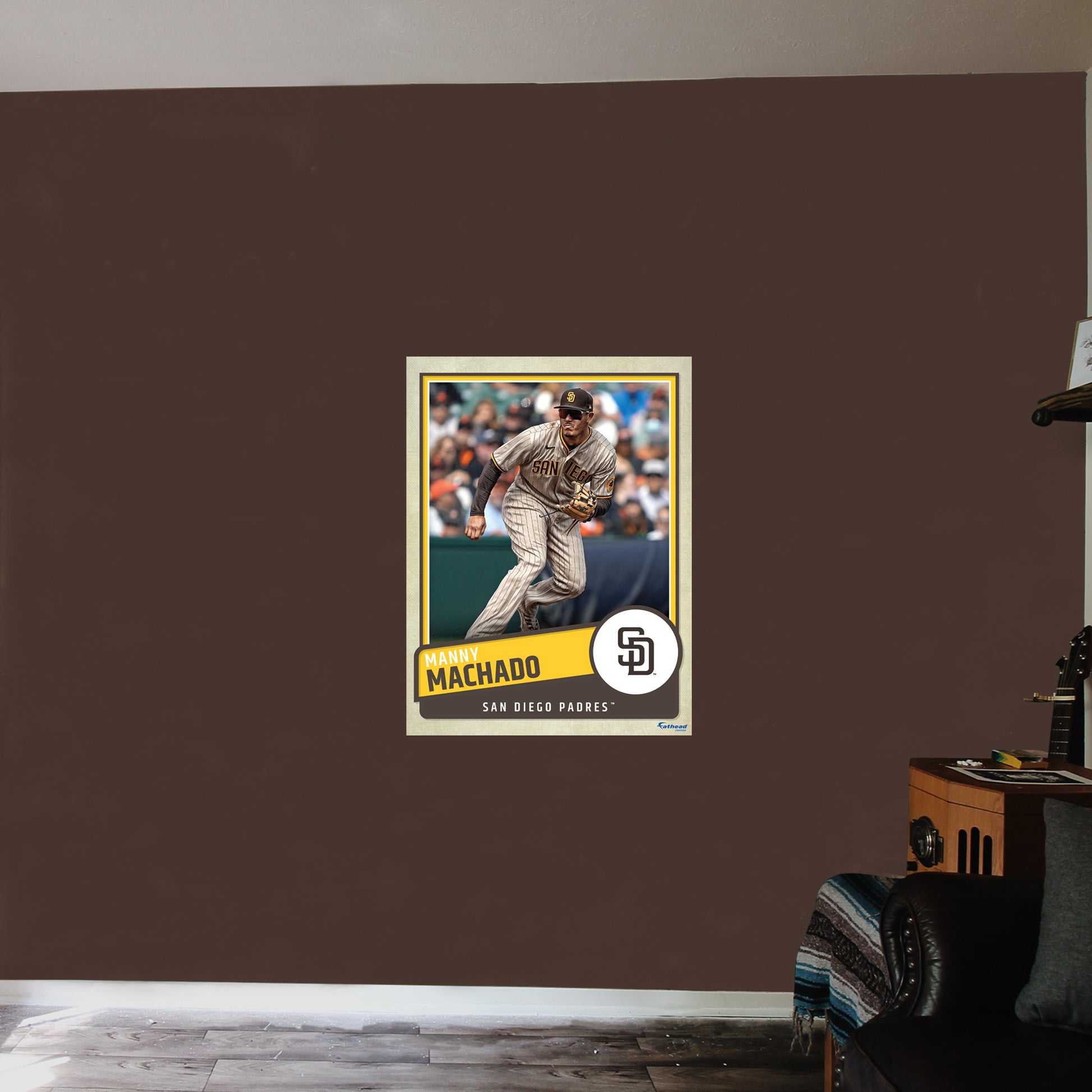 Trends International MLB San Diego Padres - Manny Machado 22 Framed Wall  Poster Prints White Framed Version 22.375 x 34