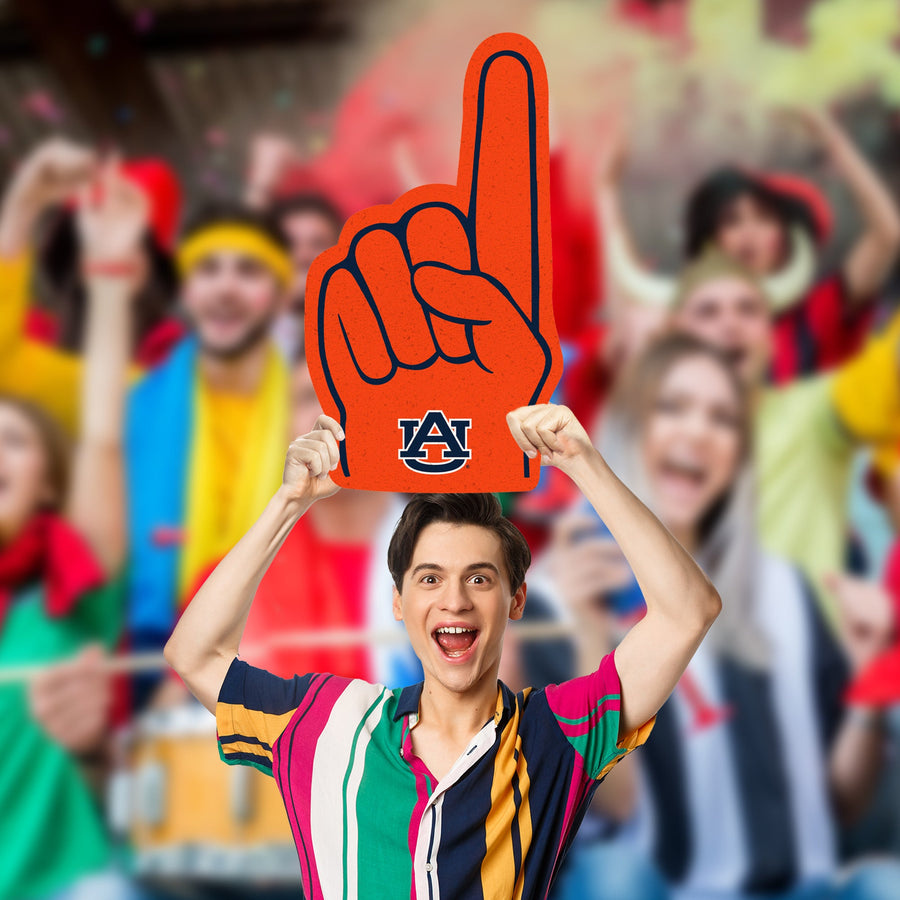 Foam Finger - Big Head - Official NCAA - Auburn Tigers - Foam Core Cutout