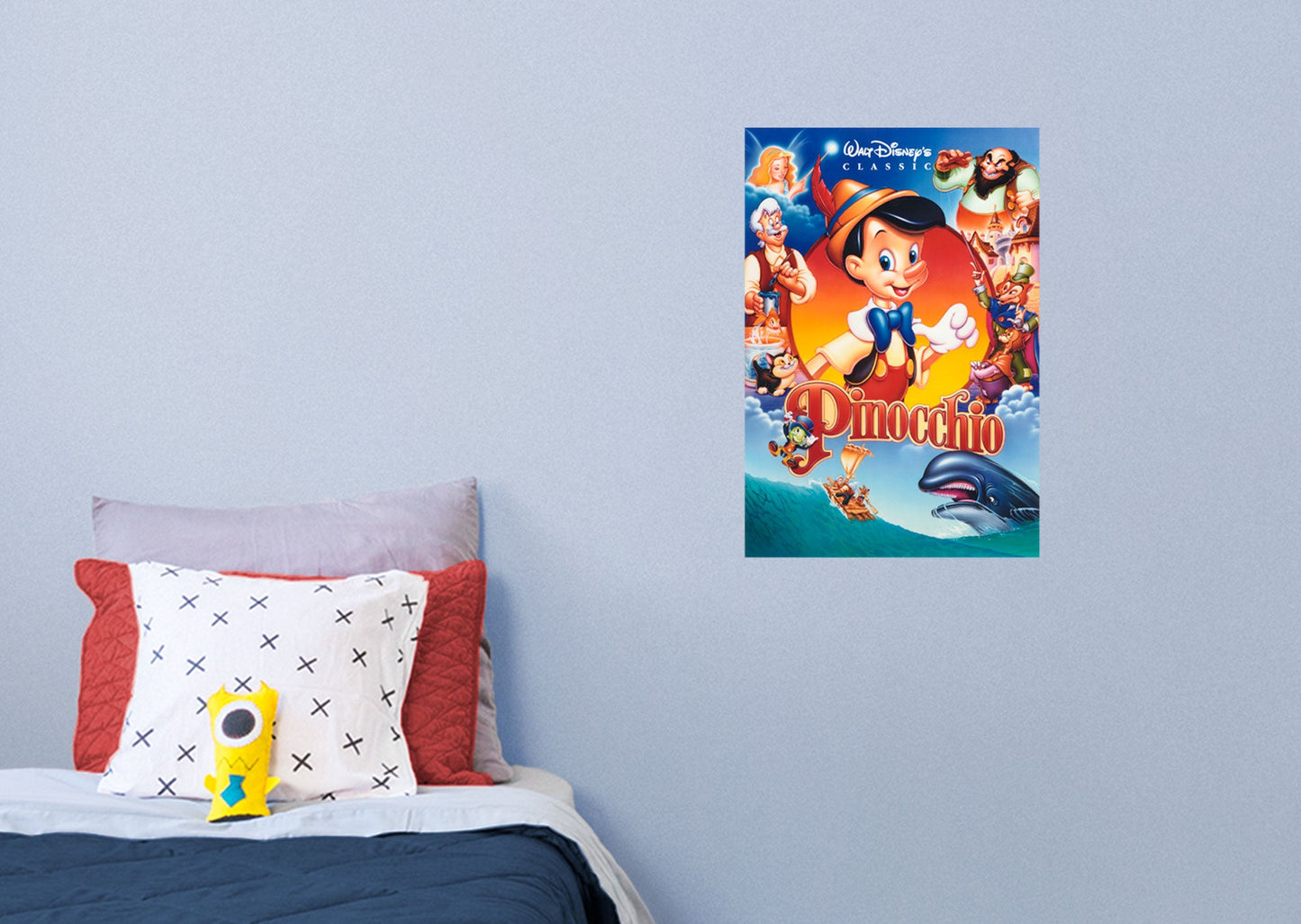 Pinocchio:  Movie Poster Mural        - Officially Licensed Disney Removable Wall   Adhesive Decal