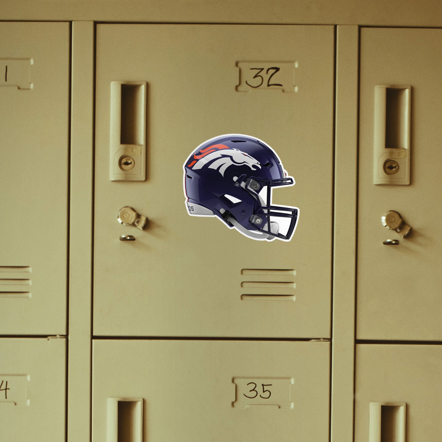 Denver Broncos:   Helmet Car Magnet        - Officially Licensed NFL    Magnetic Decal