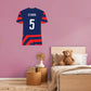 Kelley O‚ÄôHara Jersey Graphic Icon - Officially Licensed USWNT Removable Adhesive Decal