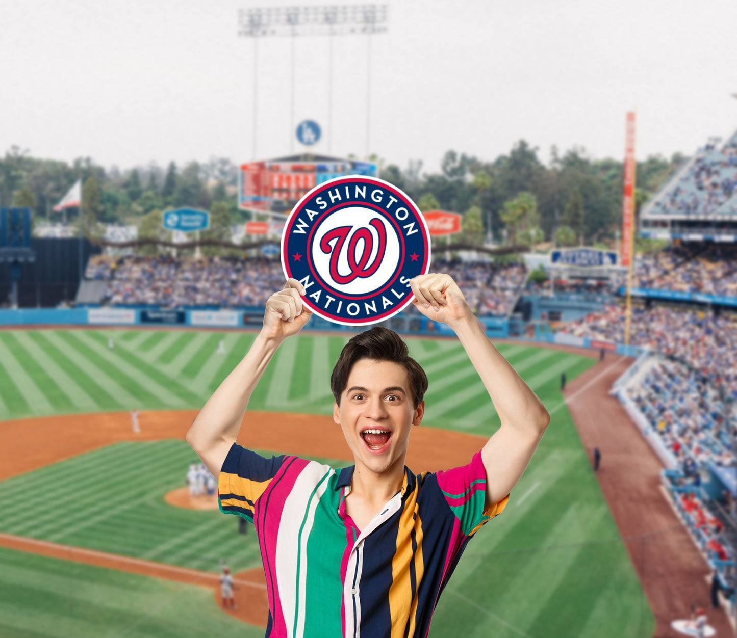 Washington Nationals: Logo Foam Core Cutout - Officially Licensed MLB Big Head