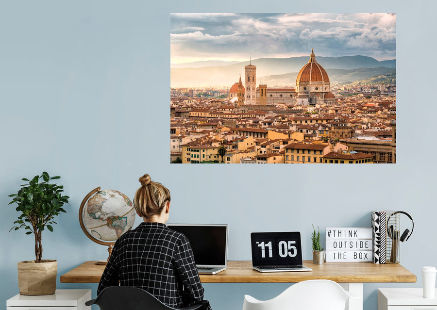 Popular Landmarks: Florence Realistic Poster - Removable Adhesive Decal