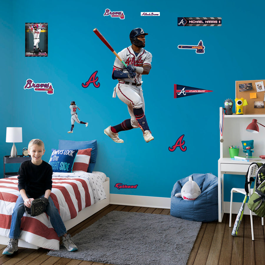 Michael Harris II - RealBig Collection - Official MLB - Atlanta Braves - Reusable Vinyl Wall Decals