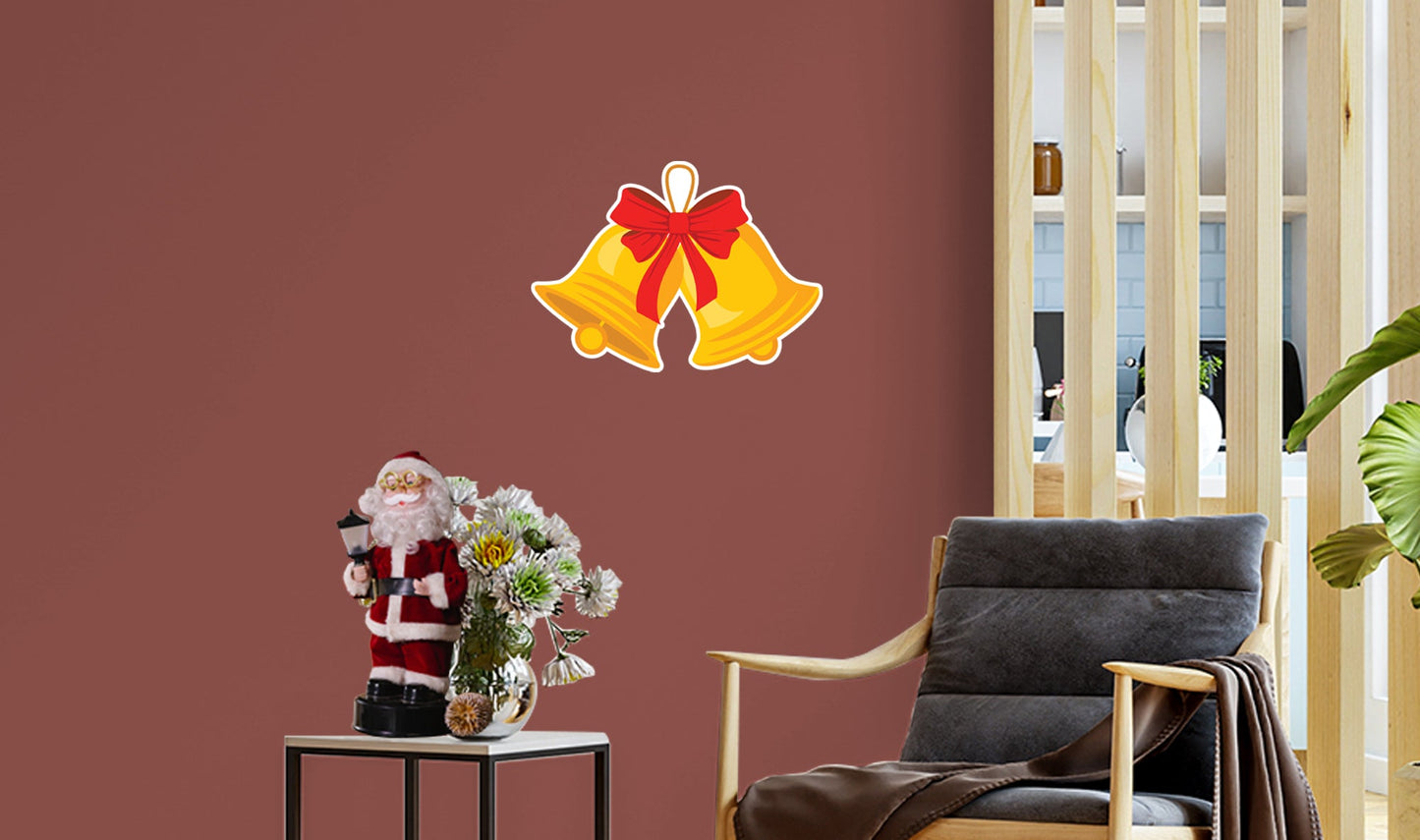 Christmas: Bells Icon - Removable Adhesive Decal