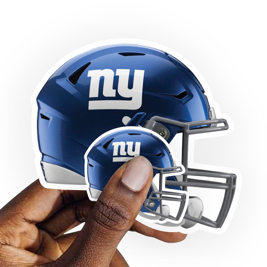 New York Giants - 5 Helmet Minis (Mixed Sizes) - Official NFL - Reusable Vinyl Decals