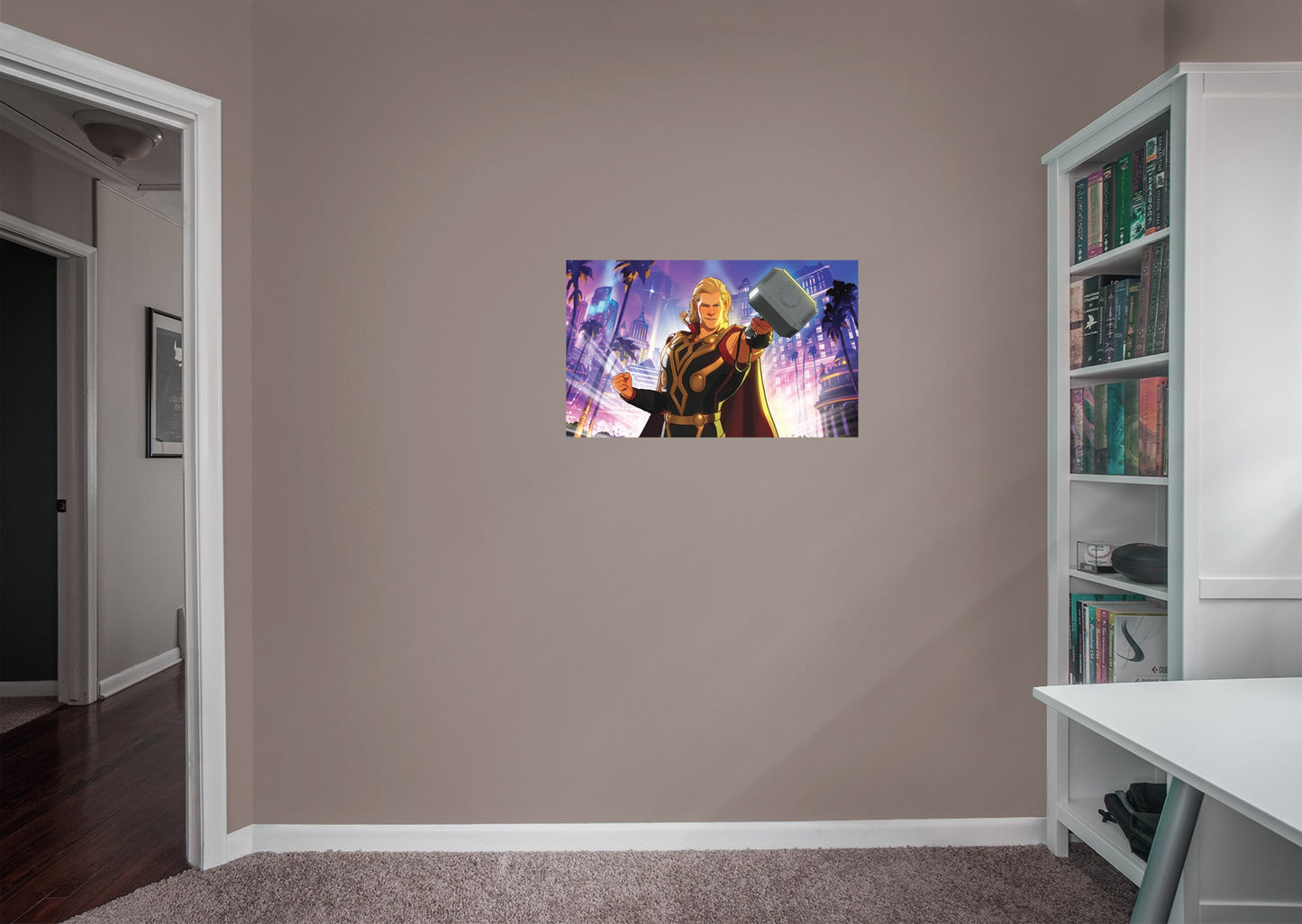 What If...: Party Thor Mural        - Officially Licensed Marvel Removable Wall   Adhesive Decal