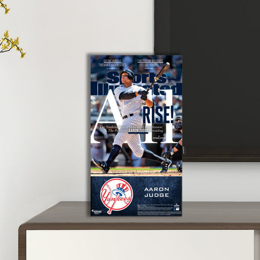 New York Yankees: Aaron Judge May 2017 Sports Illustrated Cover Mini Cardstock Cutout - Officially Licensed MLB Stand Out