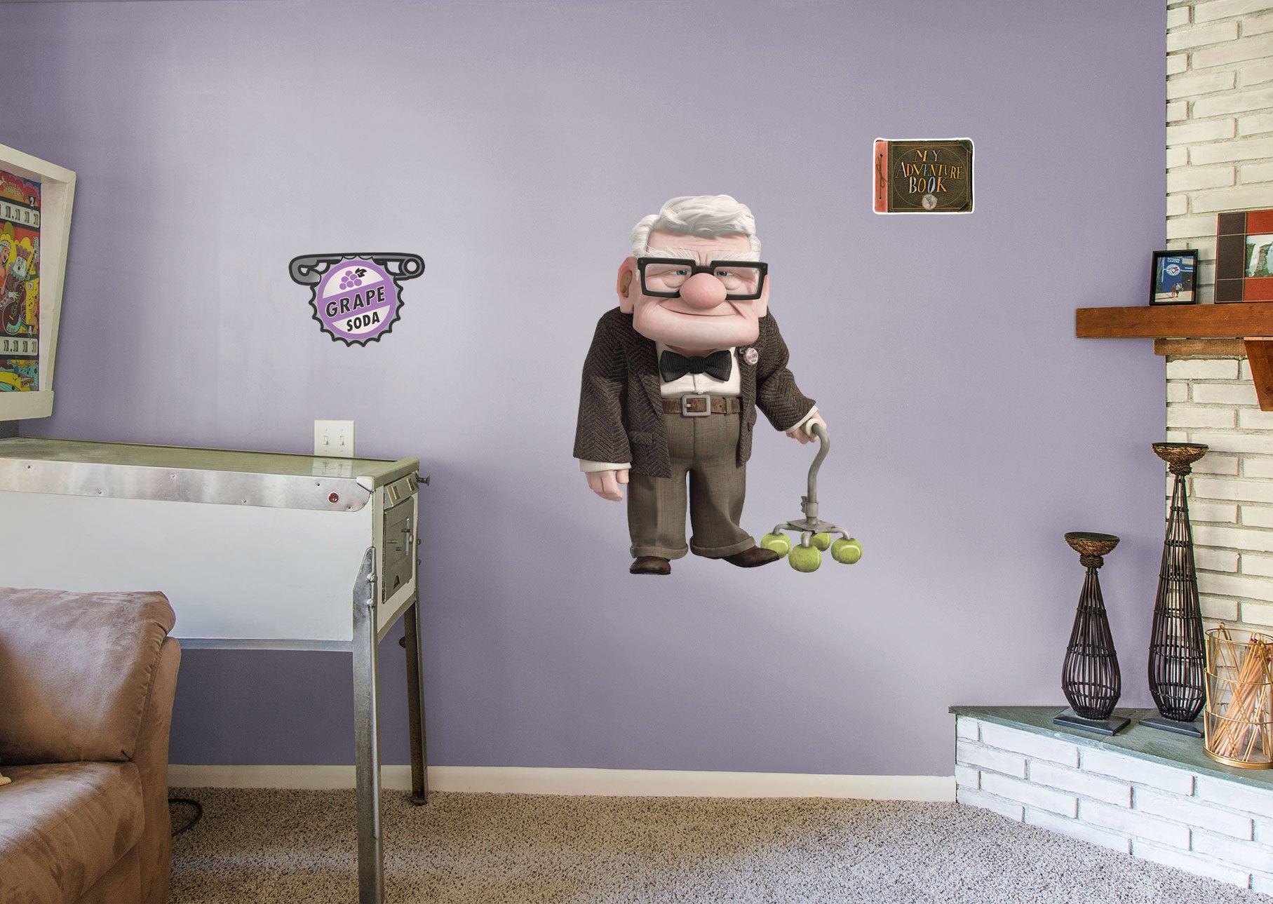 Up: Kevin RealBig - Disney Removable Wall Adhesive Wall Decal Giant Character +2 Wall Decals 38W x 48H