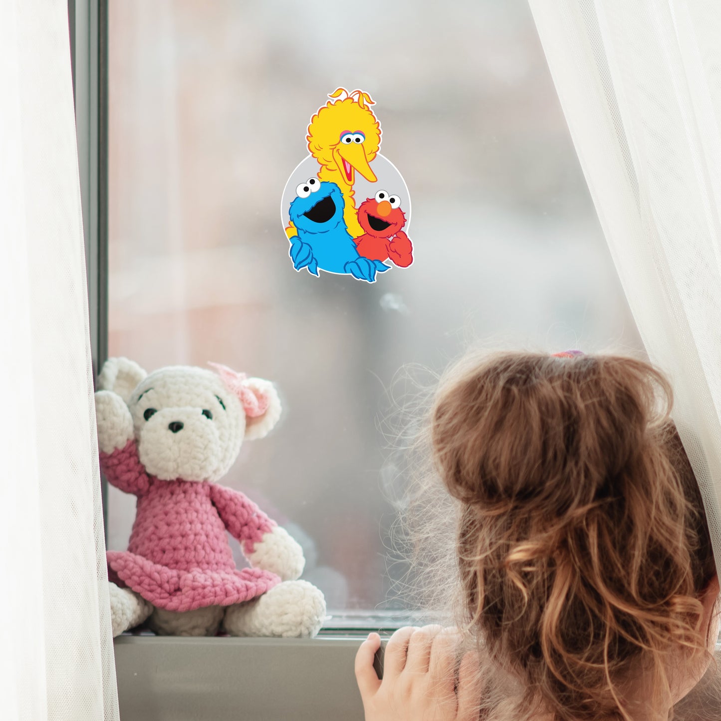 Group 1 Window Cling - Officially Licensed Sesame Street Removable Window Static Decal