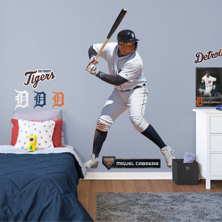 Detroit Tigers: Miguel Cabrera 2021 GameStar - MLB Removable Wall Adhesive Wall Decal Giant 36W x 48H