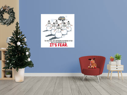 The Office:  Snowmen Fear Mural        - Officially Licensed NBC Universal Removable     Adhesive Decal