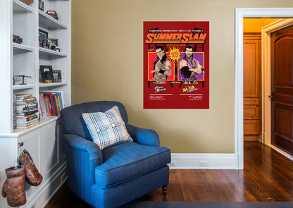Shawn Michaels and Razor Ramon Summer Slam 1995 Poster        - Officially Licensed WWE Removable Wall   Adhesive Decal