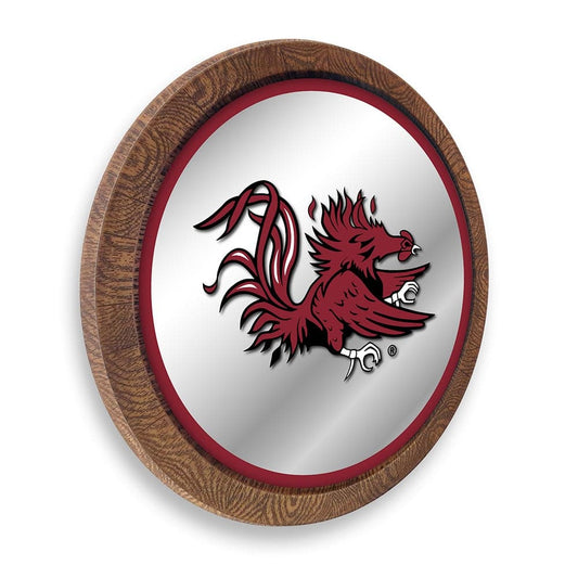 South Carolina Gamecocks: Mascot - "Faux" Barrel Top Mirrored Wall Sign - The Fan-Brand