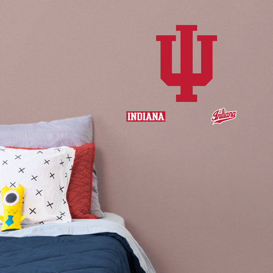 Indiana Hoosiers:  2022 Logo        - Officially Licensed NCAA Removable     Adhesive Decal