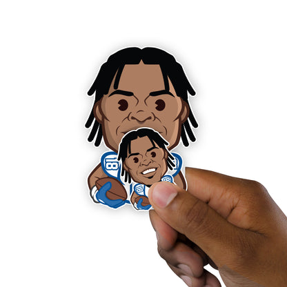 Dallas Cowboys: Jalen Tolbert 2022 Emoji Minis        - Officially Licensed NFLPA Removable     Adhesive Decal