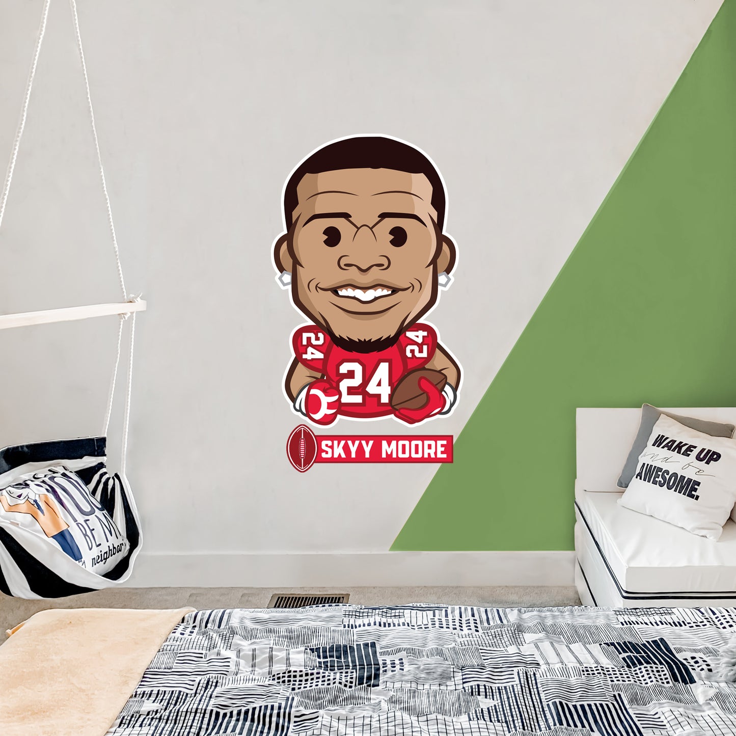Kansas City Chiefs: Skyy Moore  Emoji        - Officially Licensed NFLPA Removable     Adhesive Decal