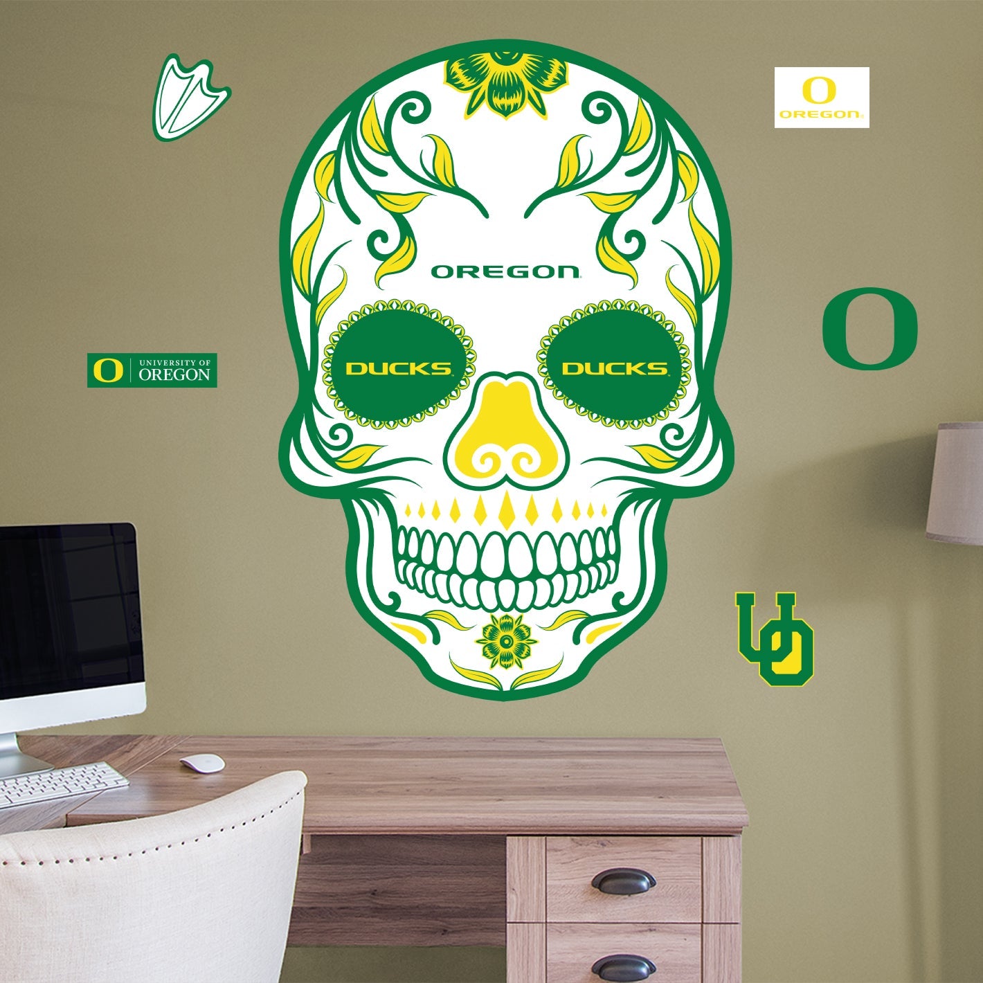 Oregon Ducks - RealBig Sugar Skull Collection - Official NCAA - Reusab ...