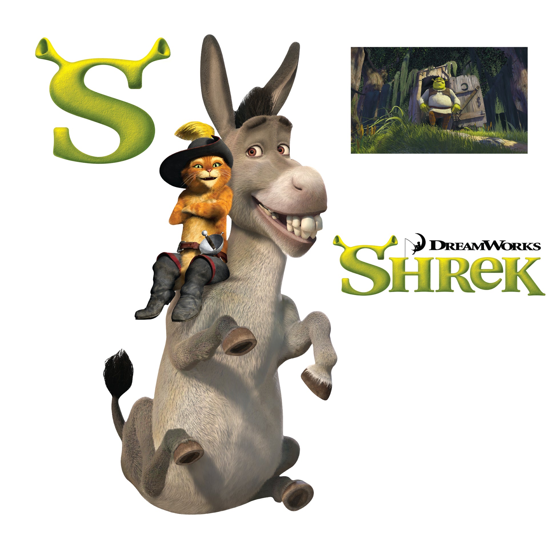 Shrek: Logo RealBig - Officially Licensed NBC Universal Removable Adhe –  Fathead
