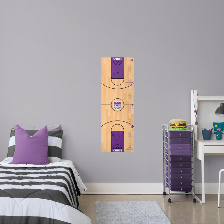 Sacramento Kings - Growth Chart - Official NBA - Reusable Vinyl Wall Decal