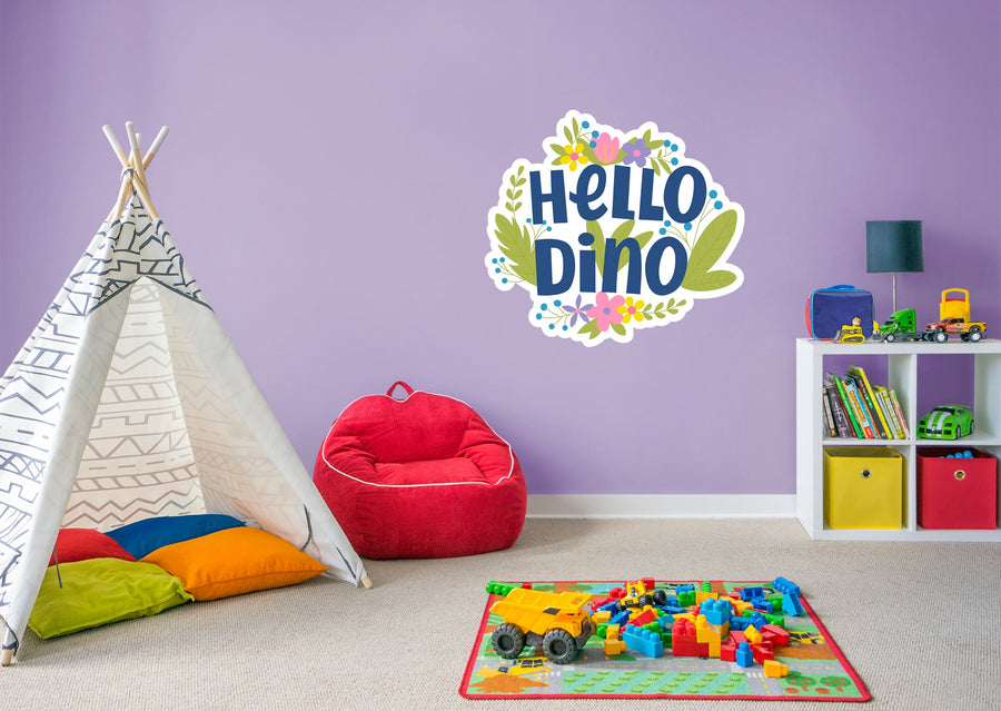 Dinosaurs:  Hello Dino Icon        -   Removable Wall   Adhesive Decal