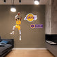 Los Angeles Lakers: LeBron James Fadeaway - Officially Licensed NBA Removable Adhesive Decal