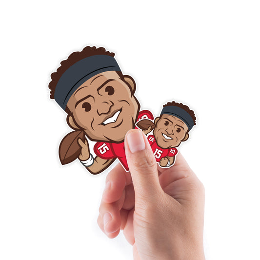 Kansas City Chiefs: Patrick Mahomes II  Emoji Minis        - Officially Licensed NFLPA Removable     Adhesive Decal