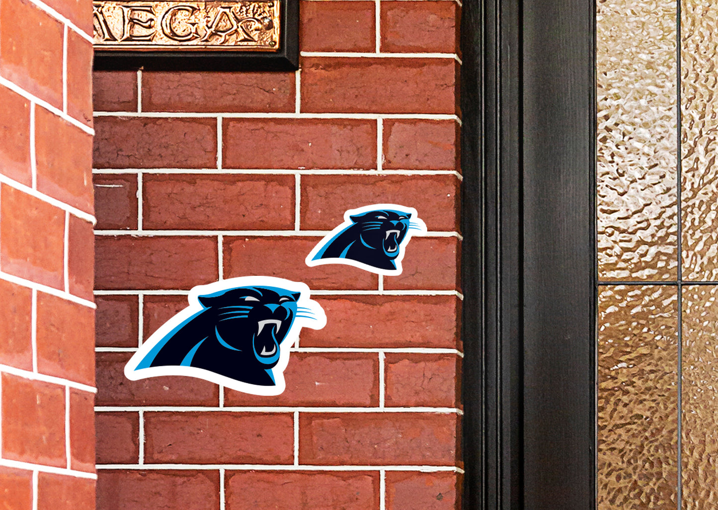 Carolina Panthers:  Alumigraphic Logo Minis        - Officially Licensed NFL    Outdoor Graphic