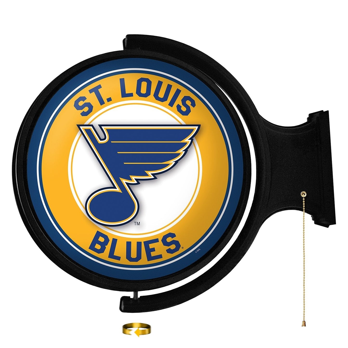 St. Louis Blues: Original Round Rotating Lighted Wall Sign - The Fan-Brand