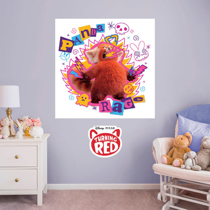 Turning Red: Red Panda Mei Panda Rage Poster - Officially Licensed Disney Removable Adhesive Decal