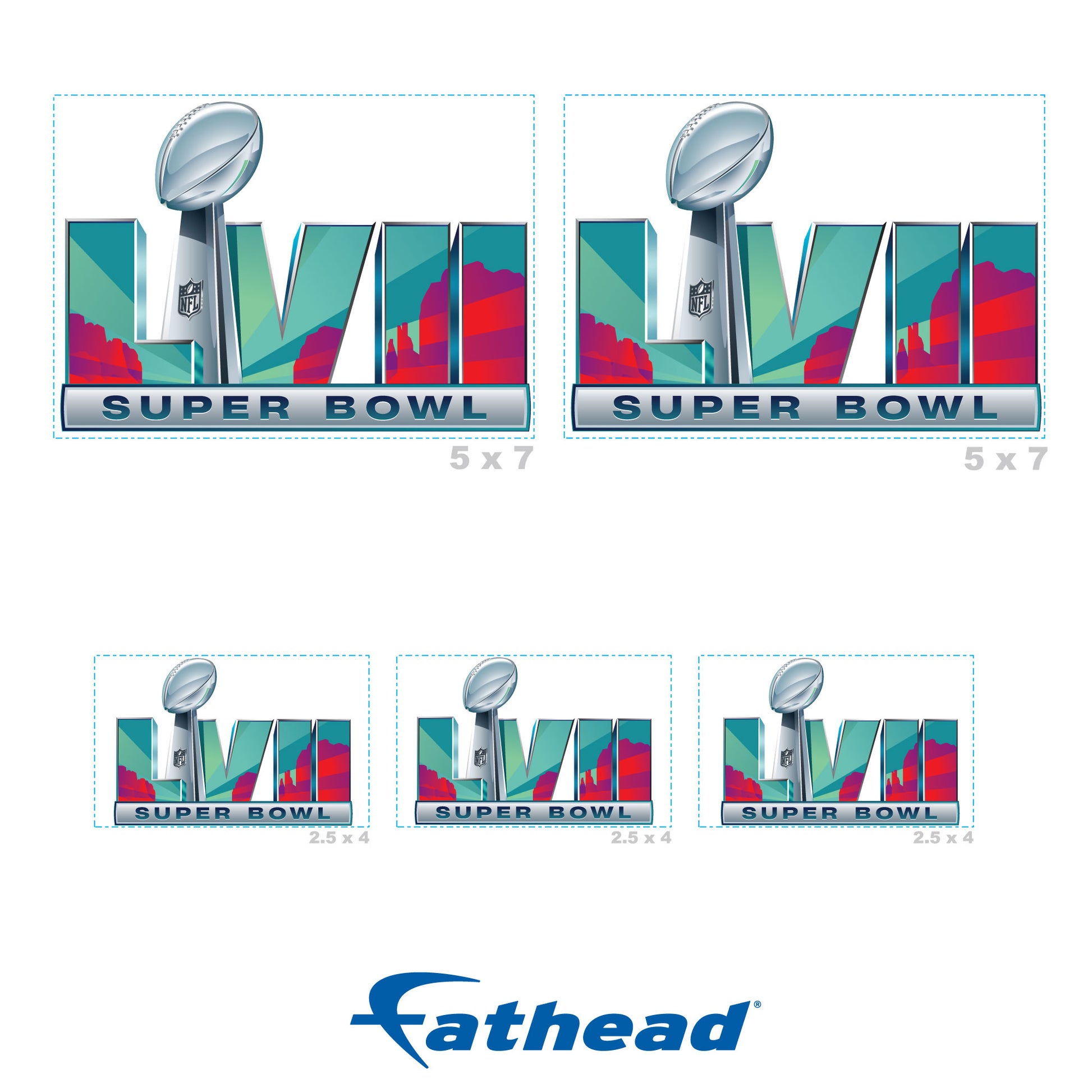  Trends International Gallery Pops NFL - Commemorative Super  Bowl LVII Logo Wall Art, Unframed Version, 12 x 12: Posters & Prints