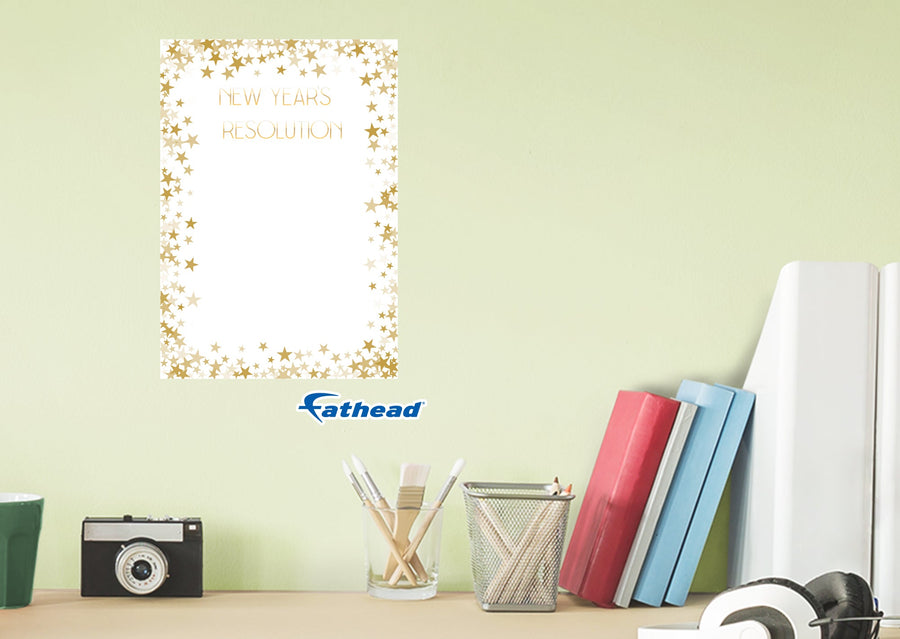 New Year: Little Stars Dry Erase - Removable Adhesive Decal